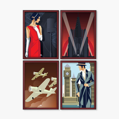 Art Deco Collection Art Poster-Combo