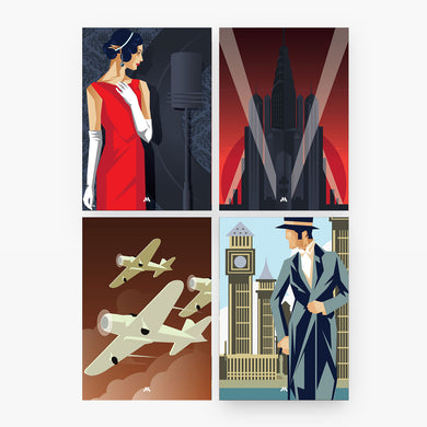 Art Deco Collection Art Poster-Combo