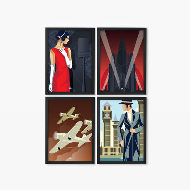 Art Deco Collection Art Poster-Combo