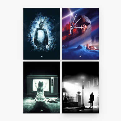 Horror Movie Collection Art Poster-Combo