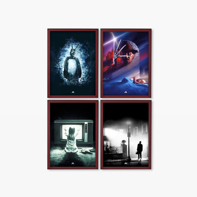 Horror Movie Collection Art Poster-Combo