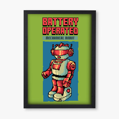 Vintage Pixel Art Collection Art Poster-Combo
