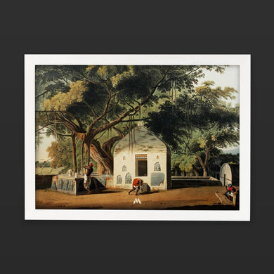 Sacred Tree of Hindus [Thomas Daniell] Art-Poster