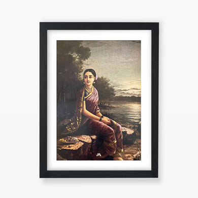 Radha In The Moonlight [Raja Ravi Varma]1890 Art-Poster