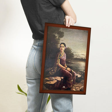 Radha In The Moonlight [Raja Ravi Varma]1890 Art-Poster