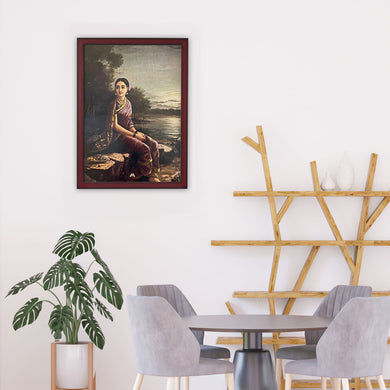 Radha In The Moonlight [Raja Ravi Varma]1890 Art-Poster