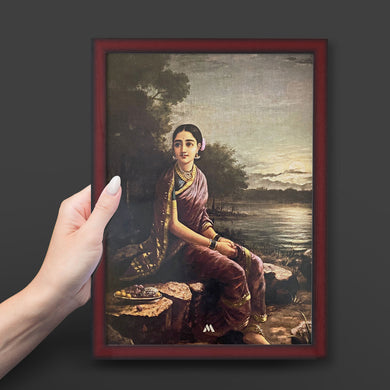 Radha In The Moonlight [Raja Ravi Varma]1890 Art-Poster
