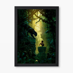 The Jungle Book-Mowgli and Bagheera Art Poster