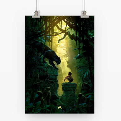 The Jungle Book-Mowgli and Bagheera Art-Poster