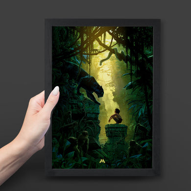 The Jungle Book-Mowgli and Bagheera Art-Poster
