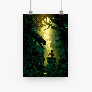 The Jungle Book-Mowgli and Bagheera Art-Poster