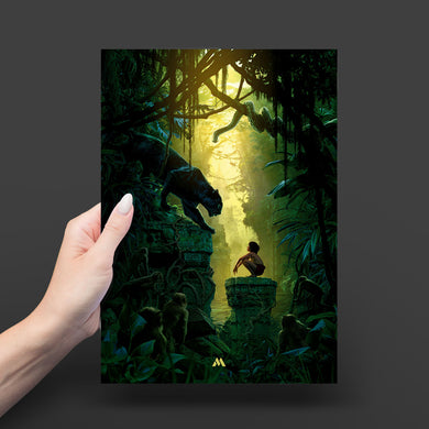 The Jungle Book-Mowgli and Bagheera Art-Poster