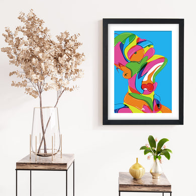 The Simpsons-Homer in Technicolour Art-Poster