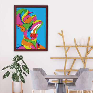 The Simpsons-Homer in Technicolour Art-Poster
