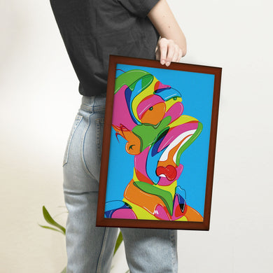 The Simpsons-Homer in Technicolour Art-Poster