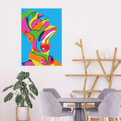The Simpsons-Homer in Technicolour Art-Poster