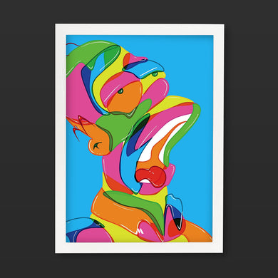 The Simpsons-Homer in Technicolour Art-Poster