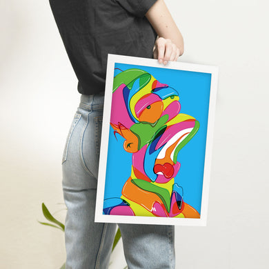 The Simpsons-Homer in Technicolour Art-Poster