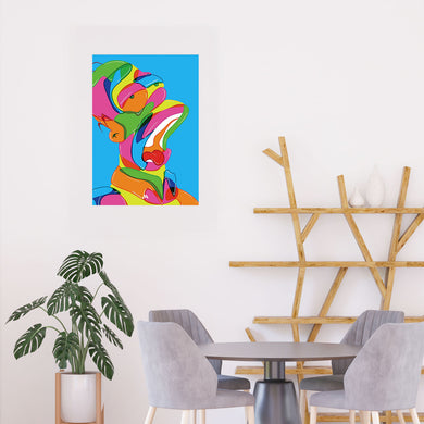 The Simpsons-Homer in Technicolour Art-Poster