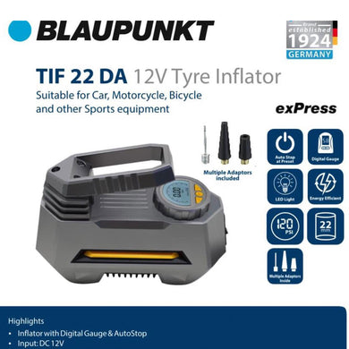 Blaupunkt Tyre Inflator TIF 22 DA - 12V