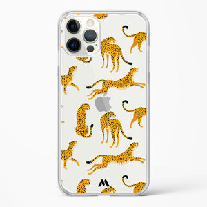 Wildling Cheetahs Crystal Clear Transparent Case-(Apple)