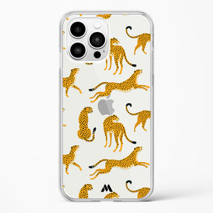Wildling Cheetahs Crystal Clear Transparent Case-(Apple)