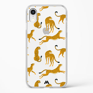 Wildling Cheetahs Crystal Clear Transparent Case-(Apple)