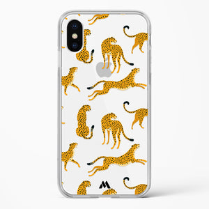 Wildling Cheetahs Crystal Clear Transparent Case-(Apple)