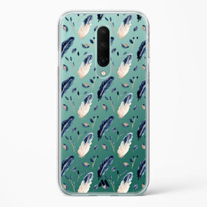Painted Willow Bird Feathers Crystal Clear Transparent Case-(OnePlus)