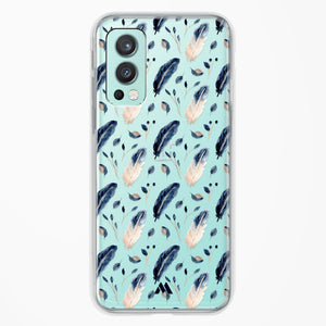 Painted Willow Bird Feathers Crystal Clear Transparent Case-(OnePlus)