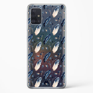 Painted Willow Bird Feathers Crystal Clear Transparent Case-(Samsung)