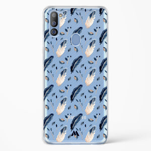 Painted Willow Bird Feathers Crystal Clear Transparent Case-(Samsung)