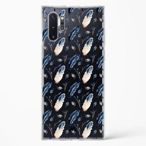 Painted Willow Bird Feathers Crystal Clear Transparent Case-(Samsung)