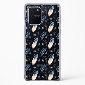Painted Willow Bird Feathers Crystal Clear Transparent Case-(Samsung)