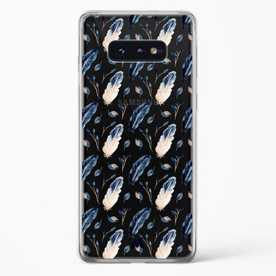 Painted Willow Bird Feathers Crystal Clear Transparent Case (Samsung)