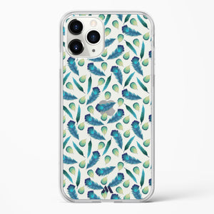 Hummingbird Feathers Crystal Clear Transparent Case-(Apple)