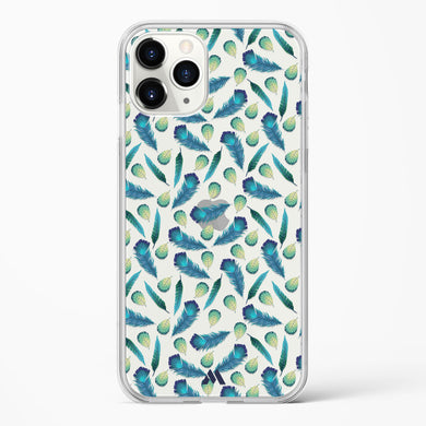 Hummingbird Feathers Crystal Clear Transparent Case-(Apple)