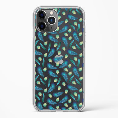 Hummingbird Feathers Crystal Clear Transparent Case-(Apple)