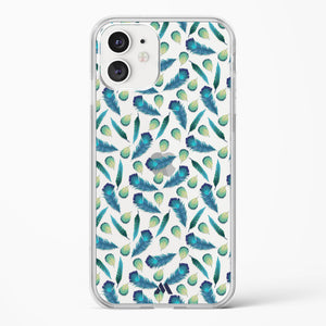Hummingbird Feathers Crystal Clear Transparent Case-(Apple)