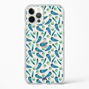 Hummingbird Feathers Crystal Clear Transparent Case-(Apple)