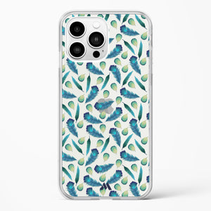 Hummingbird Feathers Crystal Clear Transparent Case-(Apple)