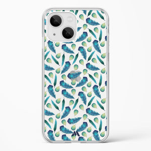 Hummingbird Feathers Crystal Clear Transparent Case-(Apple)