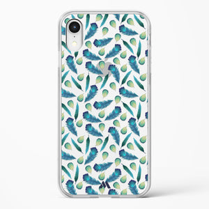 Hummingbird Feathers Crystal Clear Transparent Case-(Apple)