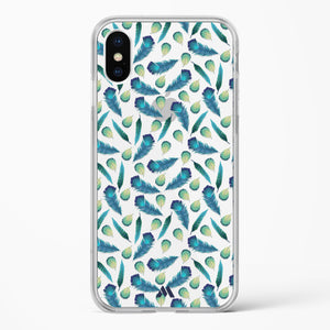 Hummingbird Feathers Crystal Clear Transparent Case-(Apple)