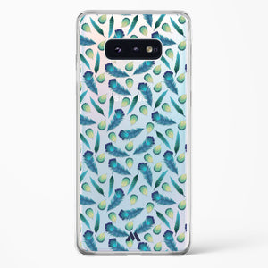 Hummingbird Feathers Crystal Clear Transparent Case-(Samsung)
