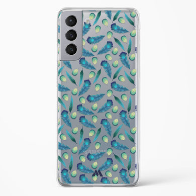Hummingbird Feathers Crystal Clear Transparent Case-(Samsung)