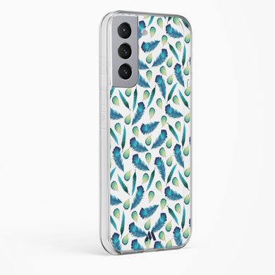 Hummingbird Feathers Crystal Clear Transparent Case-(Samsung)