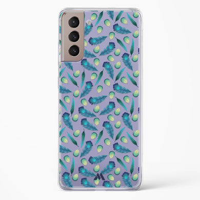 Hummingbird Feathers Crystal Clear Transparent Case-(Samsung)