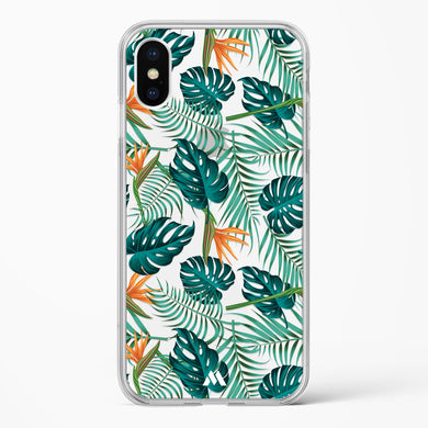 Jungle Leaves Crystal Clear Transparent Case (Apple)
