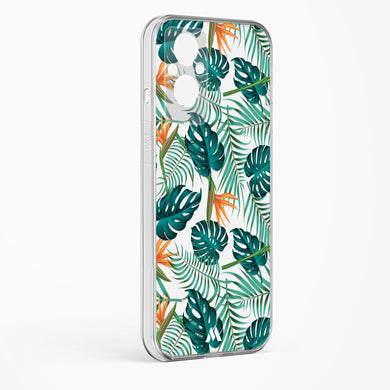 Jungle Leaves Crystal Clear Transparent Case-(Oppo)